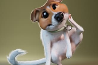 create 3d model of character, props and objects from your design or concept