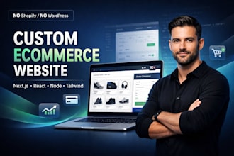 deliver full ecommerce solution with payment, cart, dashboard, SEO