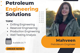 do petroleum engineering tasks and provide tutoring