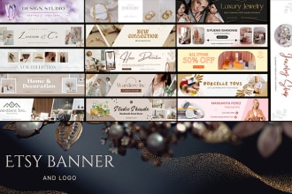 do etsy logo and banner, banner web etsy shop, etsy and banner