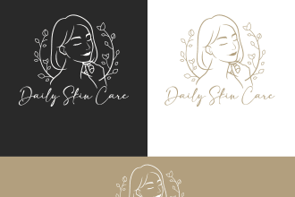 create professional logo for your skin care business, brand, product and website