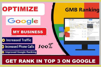 google my business optimization for local SEO and get gmb rank