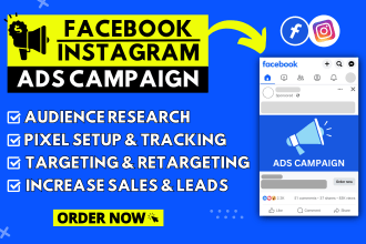 run your facebook and instagram ads for an organic promotion and marketing