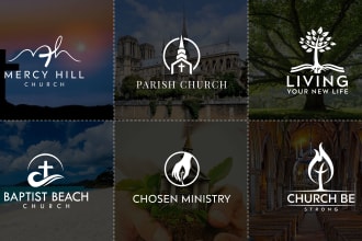 design modern church, ministry and religious business logo