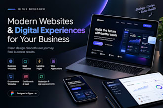 design a modern website UI UX in figma