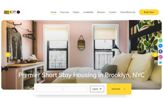 build vacation rental, property management, airbnb website with direct booking