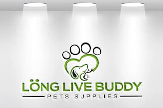 do eye catching creative pet dog and cat logo in 24 hours