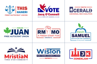 design modern political campaign logo