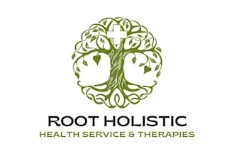 do modern root holistic health logo with free vector file