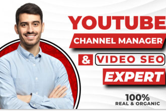 be your youtube channel growth manager and video SEO specialist