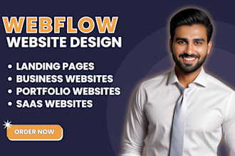 design or develop webflow website, webflow expert, figma to webflow