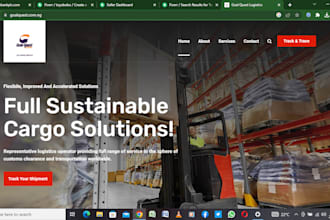 develop logistics website with tracking system