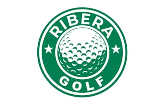 create modern creative monogram golf logo design