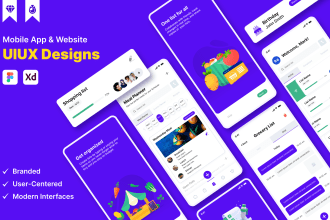 design stunning figma ui ux design for mobile app or website
