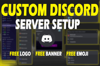 create discord server setup, nft, gaming or anime or any shop server custom edit