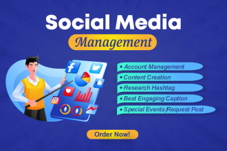 be social media manager, content creator of facebook, instagram, pinterest posts