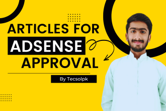 do high quality adsense approval article writing for you