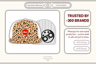 design custom streetwear mockups for caps beanies and other headwear