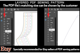 convert your sewing patterns to layered PDF