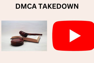 report the infringing and leaked videos to youtube under dmca