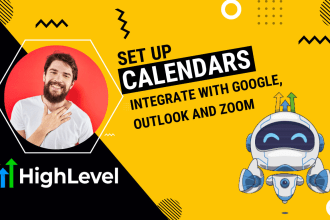 integrate google calendar with go high level, outlook, zoom calendar gohighlevel