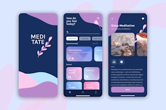 create mobile app UI UX design for ios and android