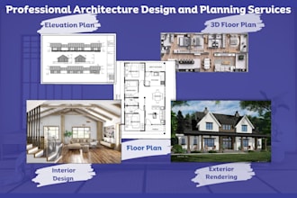 do 2d floor plan, house plans, 3d floor plan, interior design exterior rendering