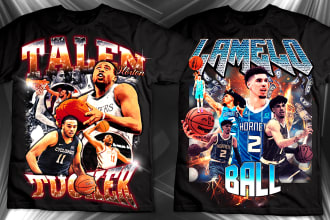 do nba all sports and bootleg t shirt design