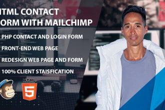 integrate and automate any HTML contact form with mailchimp