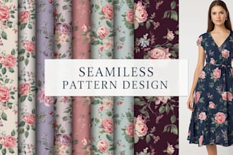 design seamless pattern design and textile design