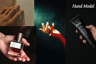 be a male hand model and click photos and videos