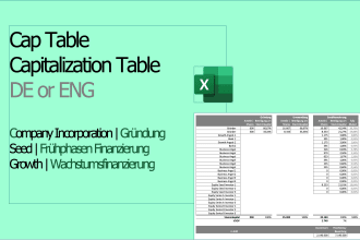 create a cap table for your company