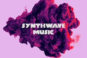 produce custom synthwave cyberpunk music  soundtrack