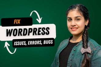 fix wordpress issues, errors and bugs