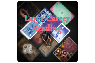 do detailed career readings using multiple decks of cards