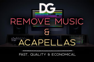 create an acapella vocal without the music from any song