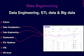 do professional data engineering, etl, data pipelines and big data