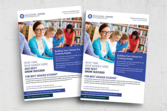make healthcare, fitness, dental, educational flyer