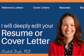 strategically rewrite your resume or cover letter for clarity and impact