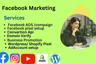 setup facebook pixel shopify,  events or fix pixel wordpress