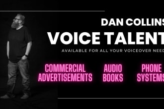 record a deep, convincing, young male voiceover today