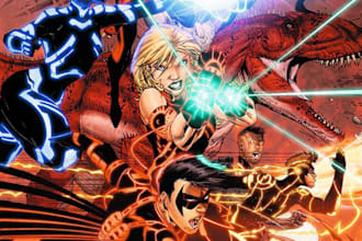 create an comic book art, comic book illustration