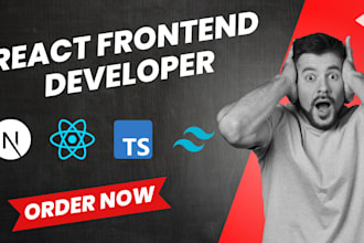 create react website , react landing page or react frontend