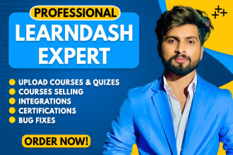 develop wordpress lms website with learndash lms