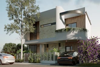 create an exterior render, 3d modeling optional