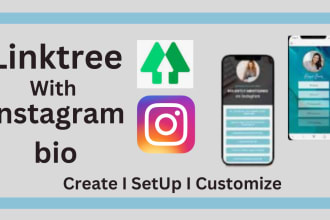 set up a link tree link with an instagram attractive bio