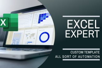do excel custom template, data cleaning and spreadsheet automation