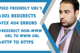 do 301 redirects, fix 404 errors and broken links