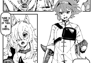 draw idea into comic or manga page in black and white style