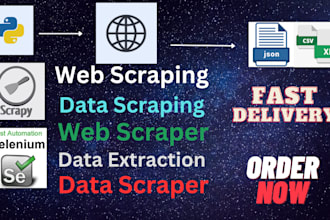 do perfect python web scraping, data scraping, data scraper